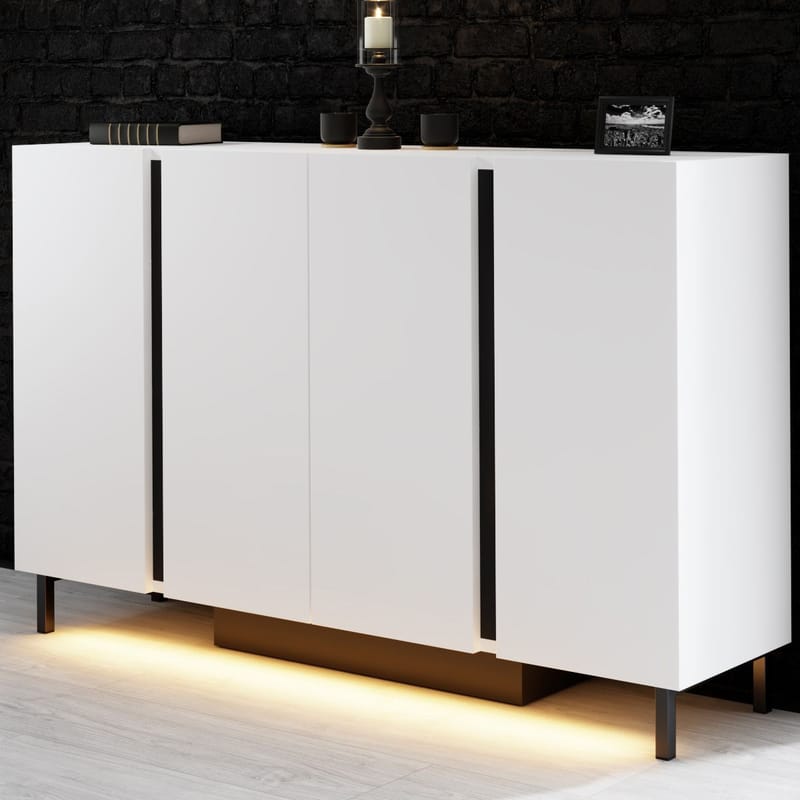 Djarhint Konsollbord 127 cm - Hvit - Møbler - Bord - Avlastningsbord - Gangbord