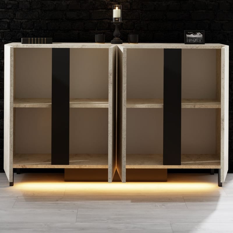 Djarhint Konsollbord 127 cm - Travertin - Møbler - Bord - Avlastningsbord - Gangbord