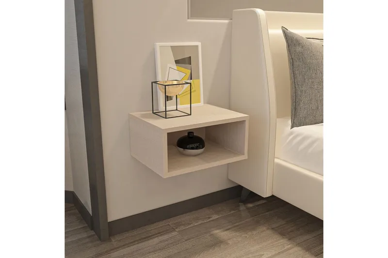 Dora Nattbord 45 cm - Beige - Møbler - Bord - Avlastningsbord - Sengebord & nattbord