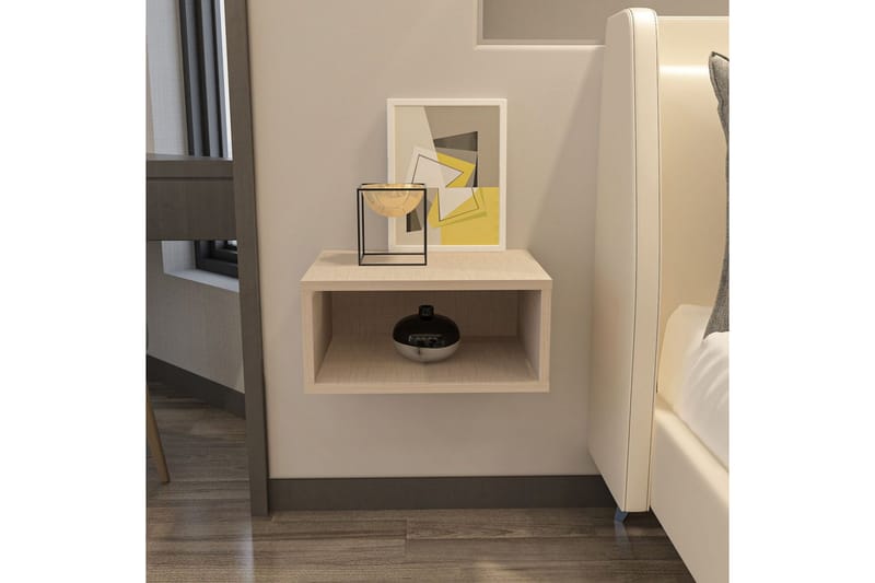 Dora Nattbord 45 cm - Beige - Møbler - Bord - Avlastningsbord - Sengebord & nattbord