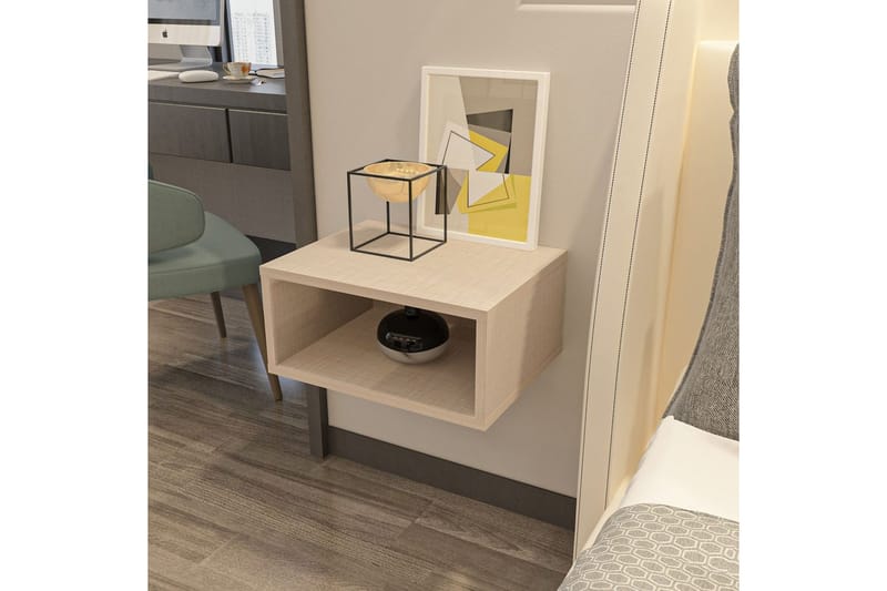 Dora Nattbord 45 cm - Beige - Møbler - Bord - Avlastningsbord - Sengebord & nattbord