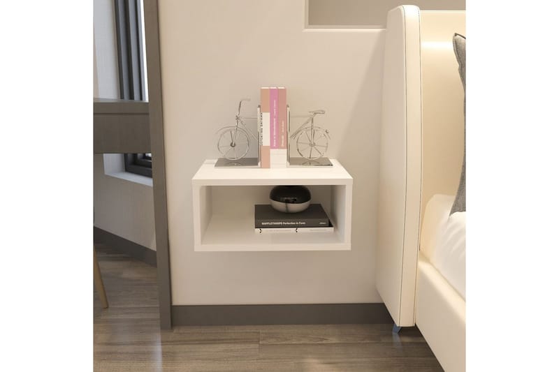 Dora Nattbord 45 cm - Hvit - Møbler - Bord - Avlastningsbord - Sengebord & nattbord