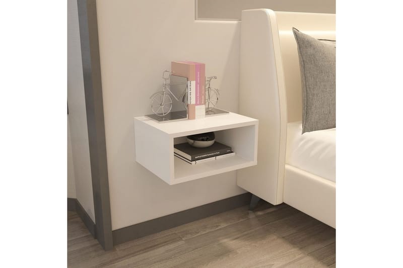 Dora Nattbord 45 cm - Hvit - Møbler - Bord - Avlastningsbord - Sengebord & nattbord