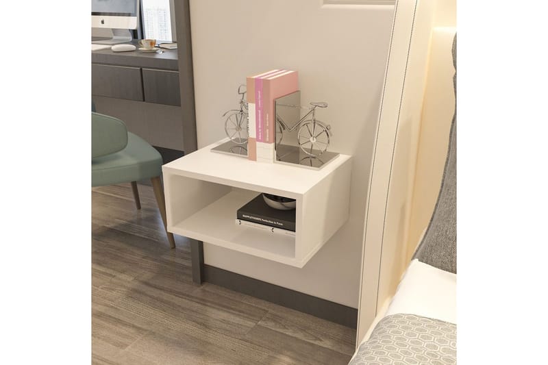 Dora Nattbord 45 cm - Hvit - Møbler - Bord - Avlastningsbord - Sengebord & nattbord