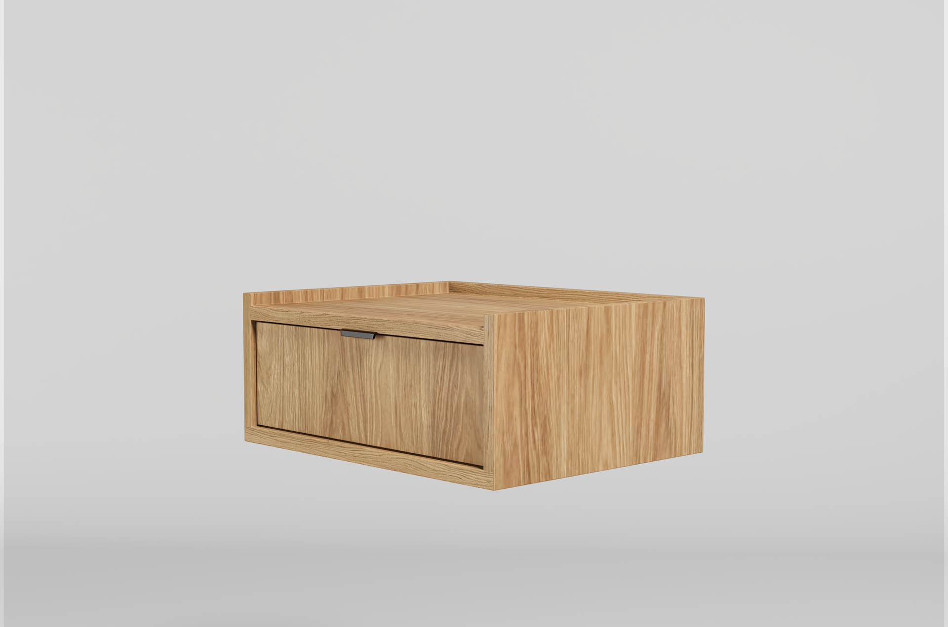 Dravo Vegghengt Nattbord 40 cm - Naturlig hickory / naturlig eiketone