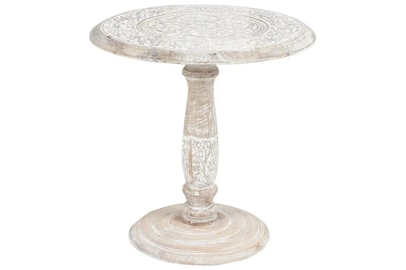 Drusilla Sidebord 45 cm, Lyst tre/Hvit