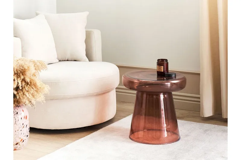 Dyanne Sidebord 39 cm - Rød - Møbler - Bord - Avlastningsbord - Lampebord & sidebord