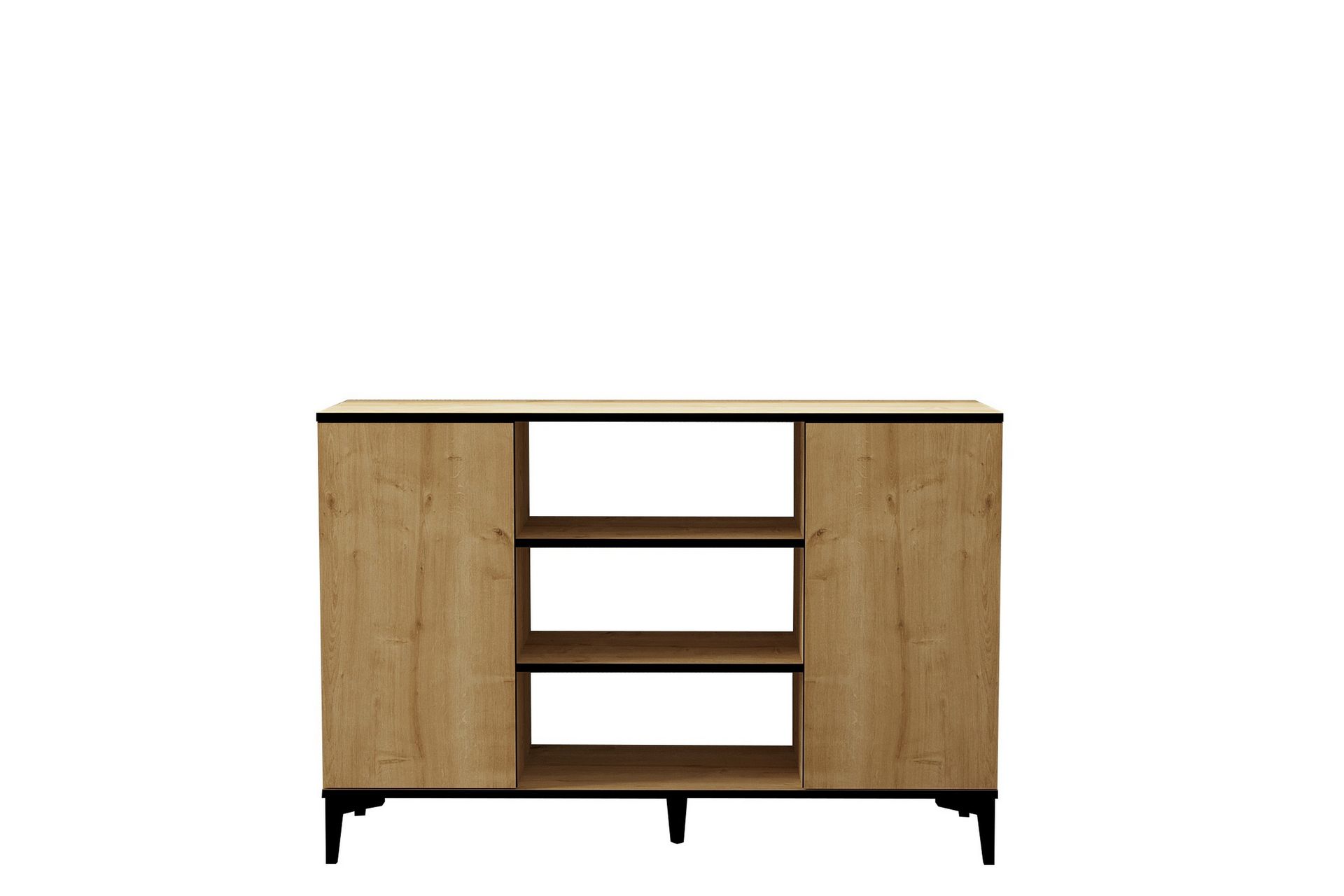 Ebin Konsollbord 140 cm - Brun/Eik/Svart - Møbler - Bord - Avlastningsbord - Gangbord
