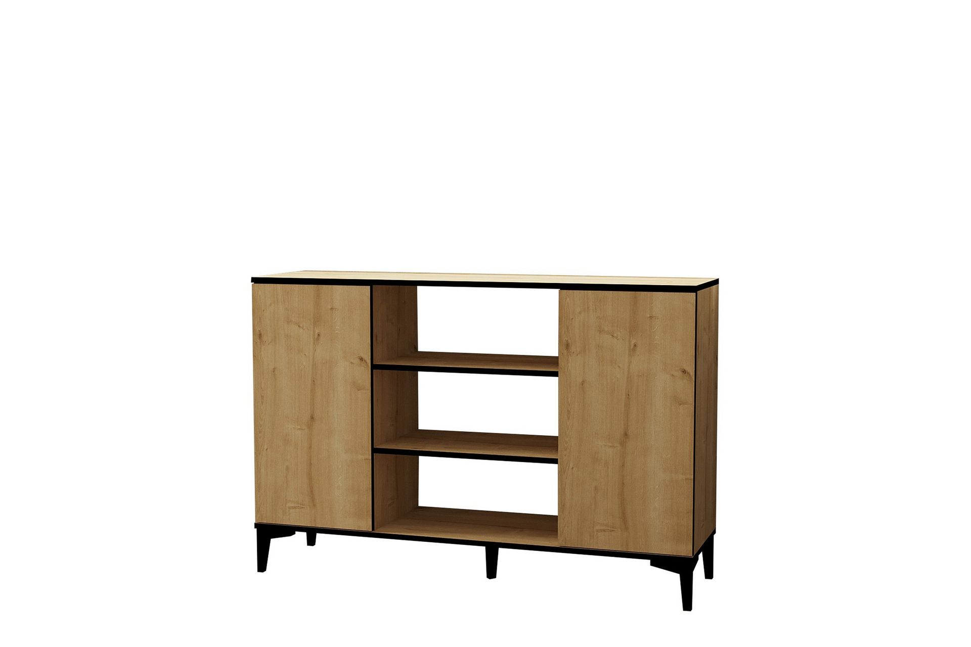 Ebin Konsollbord 140 cm - Brun/Eik/Svart - Møbler - Bord - Avlastningsbord - Gangbord