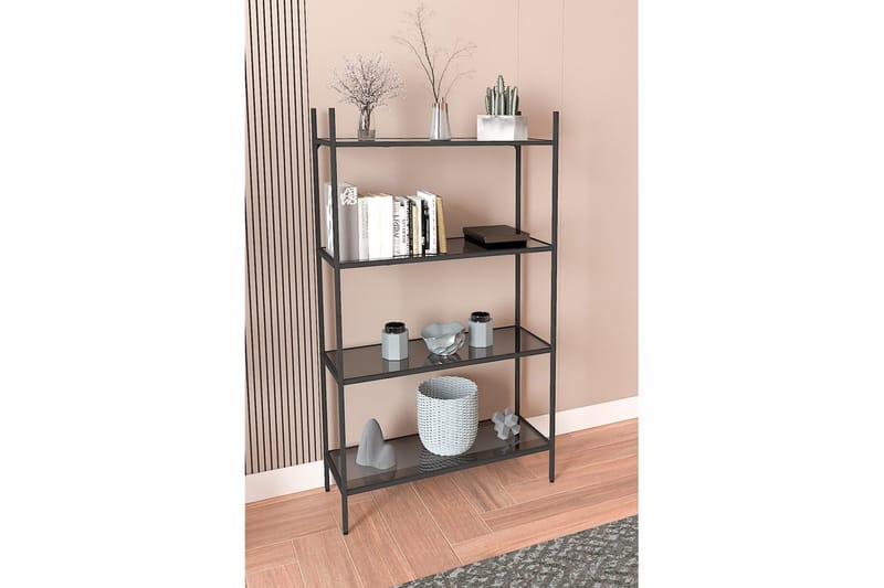 Edilberta Bokhylle 80 cm - Sort - Oppbevaring - Hyller - Bokhylle
