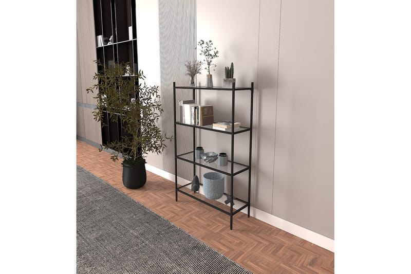 Edilberta Bokhylle 80 cm - Sort - Oppbevaring - Hyller - Bokhylle