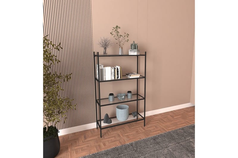 Edilberta Bokhylle 80 cm - Sort - Oppbevaring - Hyller - Bokhylle