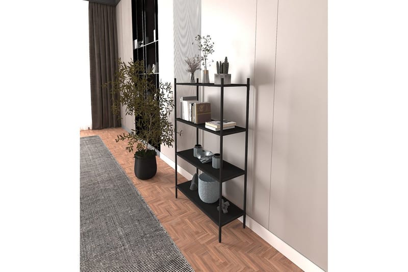 Edilberta Bokhylle 80 cm - Sort - Oppbevaring - Hyller - Bokhylle