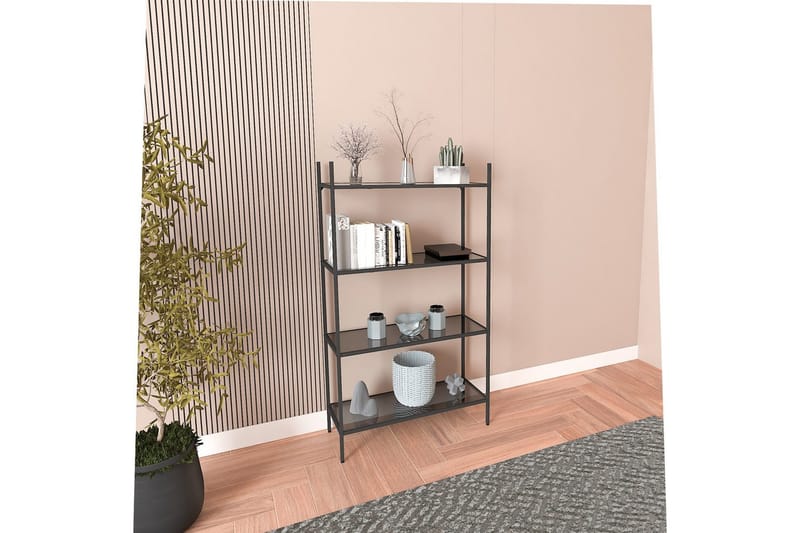 Edilberta Bokhylle 80 cm, Sort