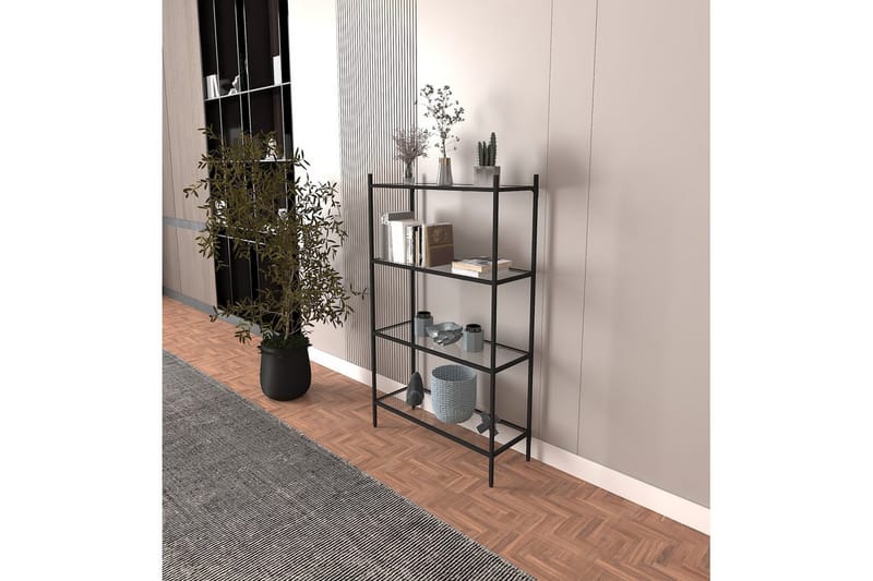 Edilberta Bokhylle 80 cm - Sort - Oppbevaring - Hyller - Bokhylle