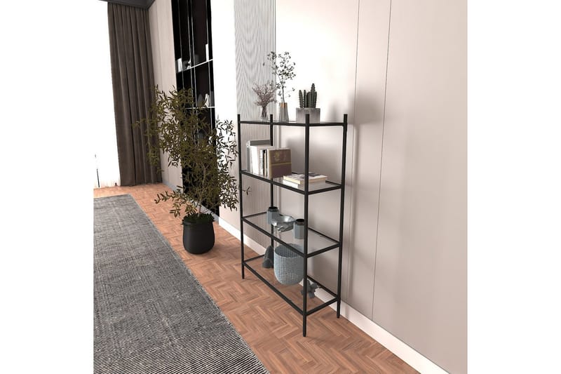 Edilberta Bokhylle 80 cm - Sort - Oppbevaring - Hyller - Bokhylle