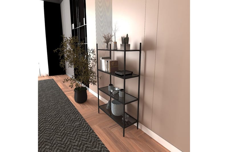 Edilberta Bokhylle 80 cm - Sort - Oppbevaring - Hyller - Bokhylle