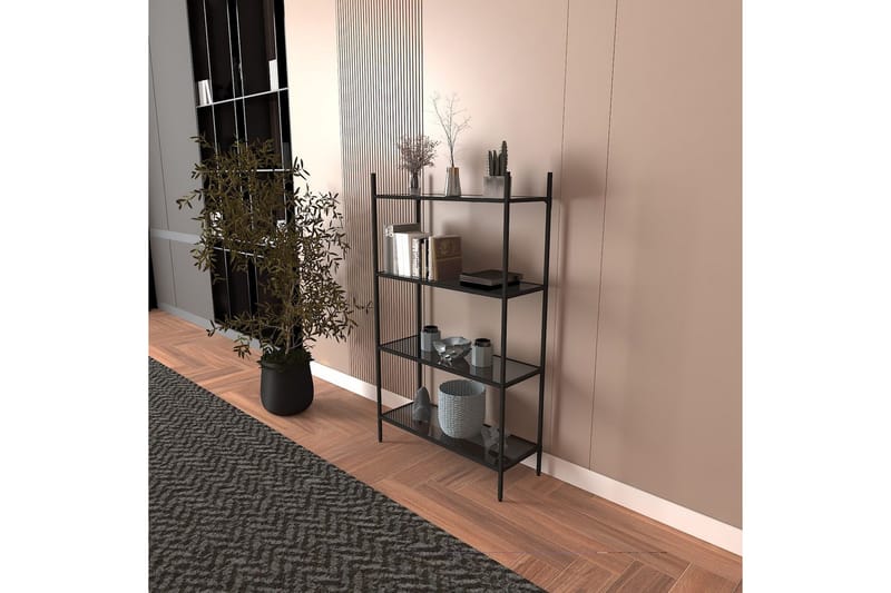 Edilberta Bokhylle 80 cm - Sort - Oppbevaring - Hyller - Bokhylle