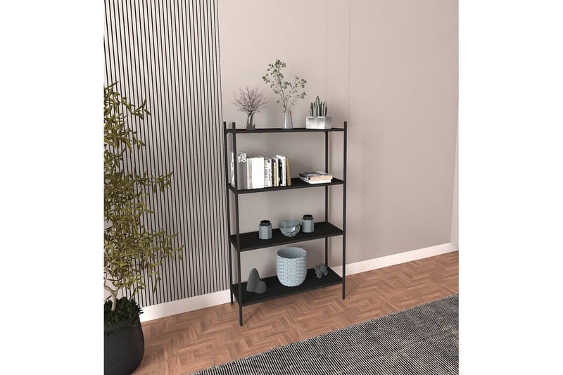 Edilberta Bokhylle 80 cm - Sort - Oppbevaring - Hyller - Bokhylle