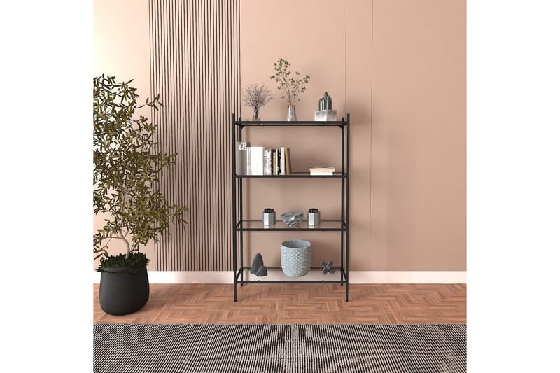 Edilberta Bokhylle 80 cm - Sort - Oppbevaring - Hyller - Bokhylle