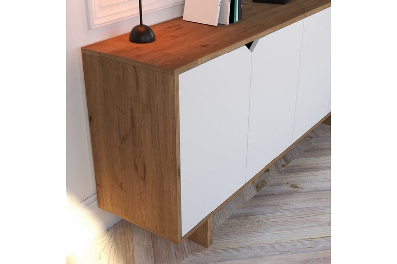 Edrion Konsollbord 180 cm - Hvit/Natur - Møbler - Bord - Avlastningsbord - Gangbord