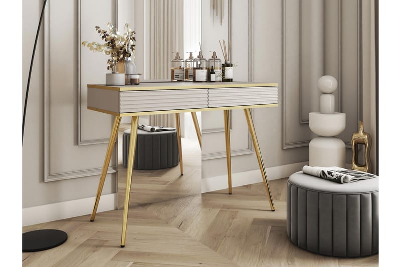 Edson Sidebord 102 cm - Beige - Møbler - Bord - Avlastningsbord - Lampebord & sidebord