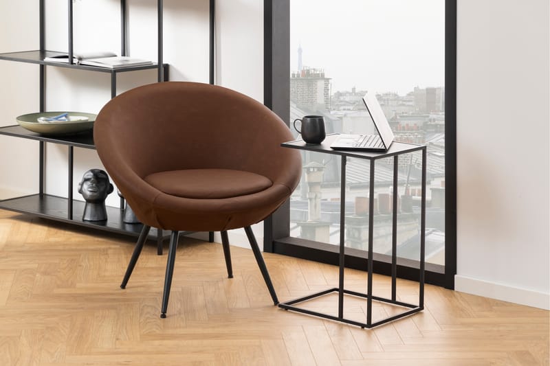 Elgrau Sidebord 43x43 cm - Sort - Møbler - Bord - Avlastningsbord - Lampebord & sidebord