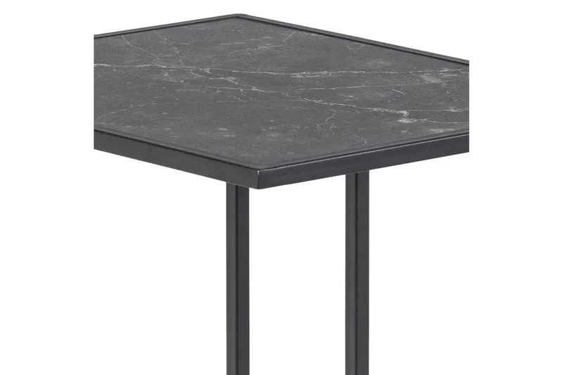 Elgrau Sidebord 43x43 cm - Sort - Møbler - Bord - Avlastningsbord - Lampebord & sidebord