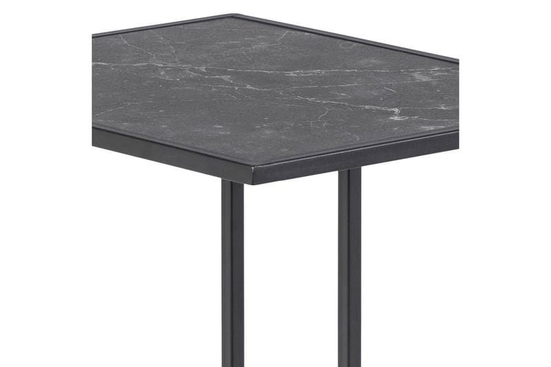 Elgrau Sidebord 43x43 cm - Sort - Møbler - Bord - Avlastningsbord - Lampebord & sidebord