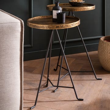 Eliira settbord 38 cm industriell stil - Antikk gull og svart - Møbler - Bord - Avlastningsbord - Settbord