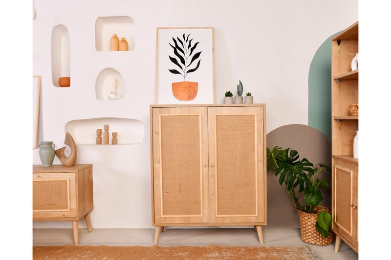 Elili Sidebord 40 cm - Eik - Møbler - Bord - Avlastningsbord - Lampebord & sidebord