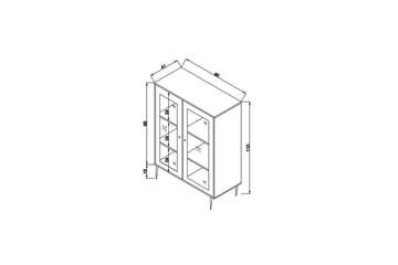 Elili Sidebord 40 cm - Eik - Møbler - Bord - Avlastningsbord - Lampebord & sidebord