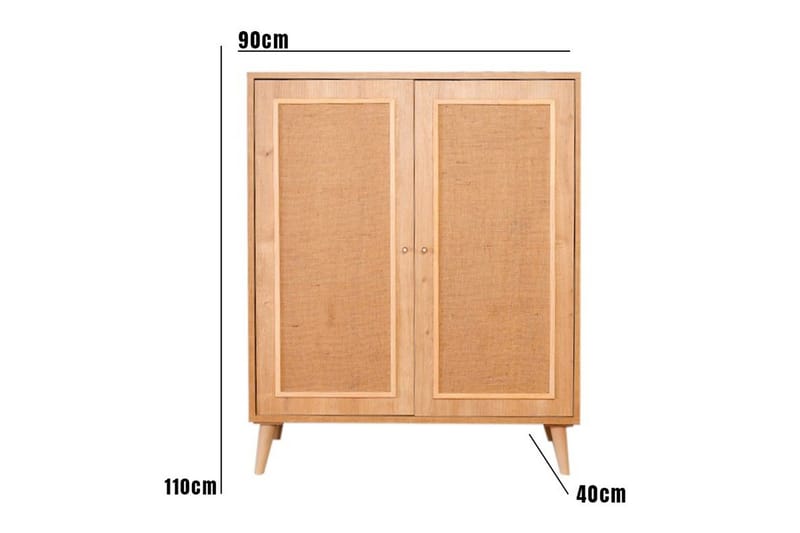 Elili Sidebord 40 cm - Eik - Møbler - Bord - Avlastningsbord - Lampebord & sidebord