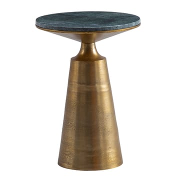 Eliuna sidebord 40 cm - mørkegrønn marmor og antikk gull - Møbler - Bord - Avlastningsbord - Konsollbord