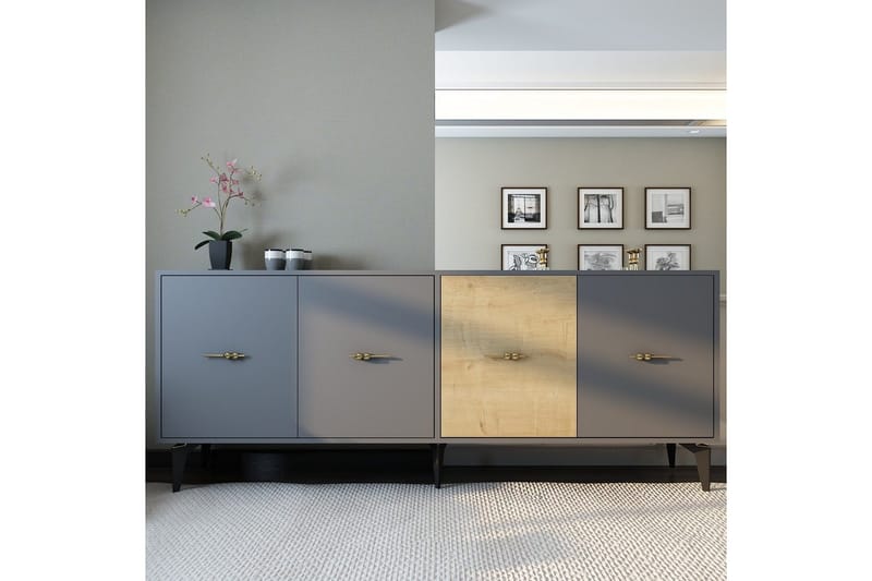 Elori Konsollbord 180 cm - Antrasitt - Møbler - Bord - Avlastningsbord - Gangbord