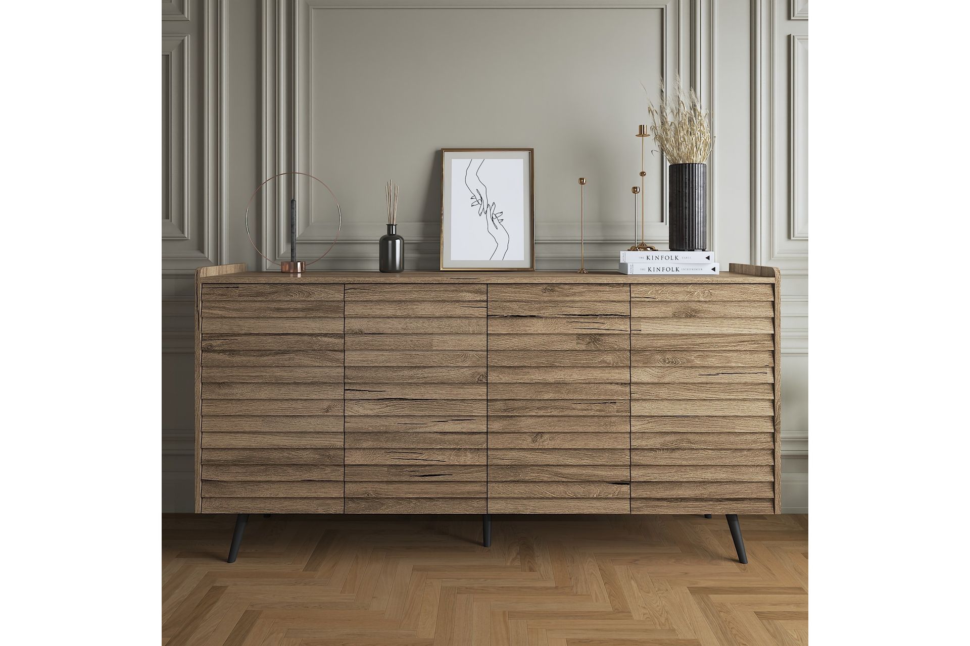 Elspet Konsollbord 180 cm - Valnøtt - Møbler - Bord - Avlastningsbord - Gangbord
