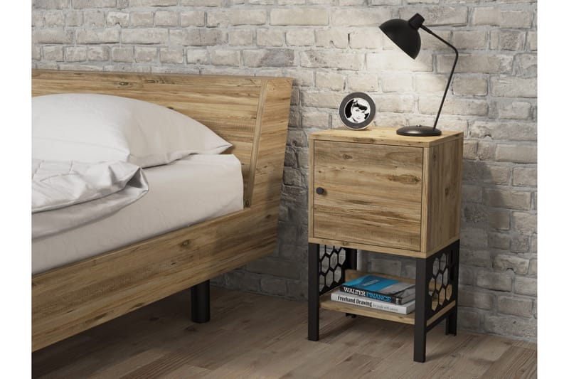 Elspet Nattbord 40 cm - Brun - Møbler - Bord - Avlastningsbord - Sengebord & nattbord