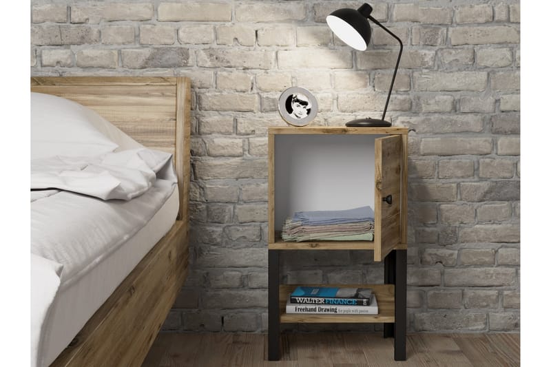 Elspet Nattbord 40 cm - Brun - Møbler - Bord - Avlastningsbord - Sengebord & nattbord