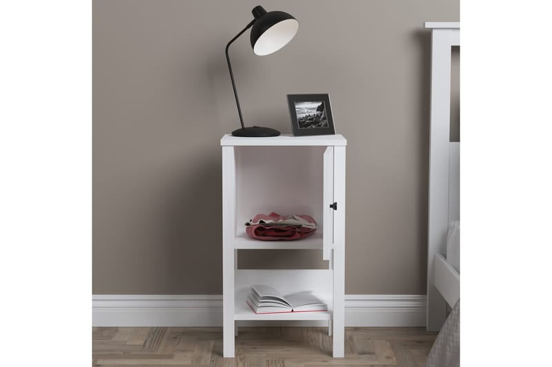 Elspet Nattbord 40 cm - Brun/Hvit - Møbler - Bord - Avlastningsbord - Sengebord & nattbord