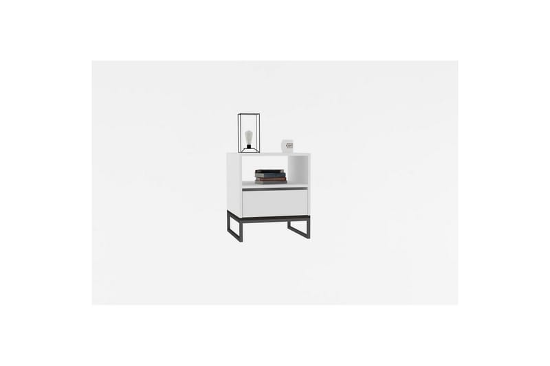 Elvarn Nattbord 51 cm - Hvit - Møbler - Bord - Avlastningsbord - Sengebord & nattbord