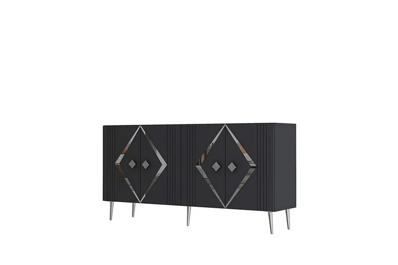 Elvon Konsollbord 150 cm - Antrasitt/Sølv - Møbler - Bord - Avlastningsbord - Gangbord