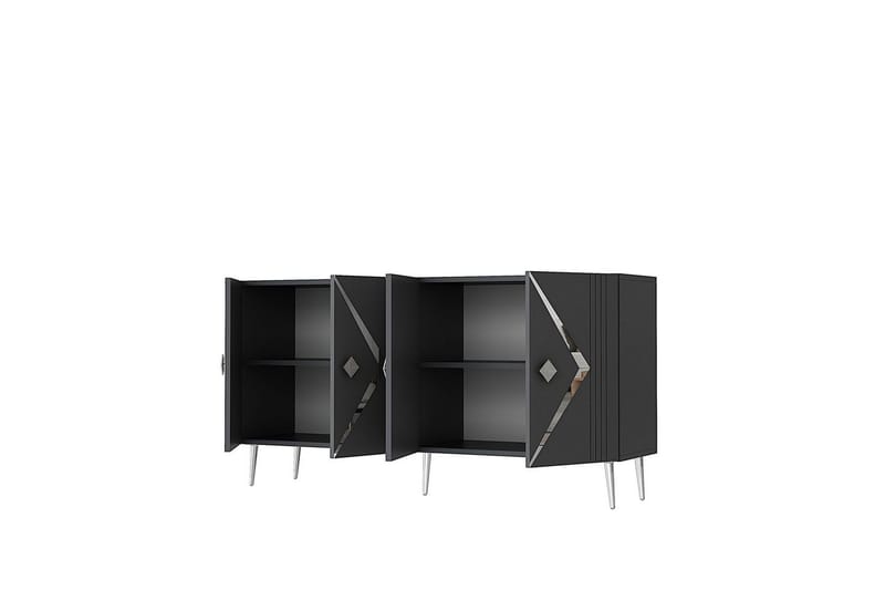 Elvon Konsollbord 150 cm - Antrasitt/Sølv - Møbler - Bord - Avlastningsbord - Gangbord