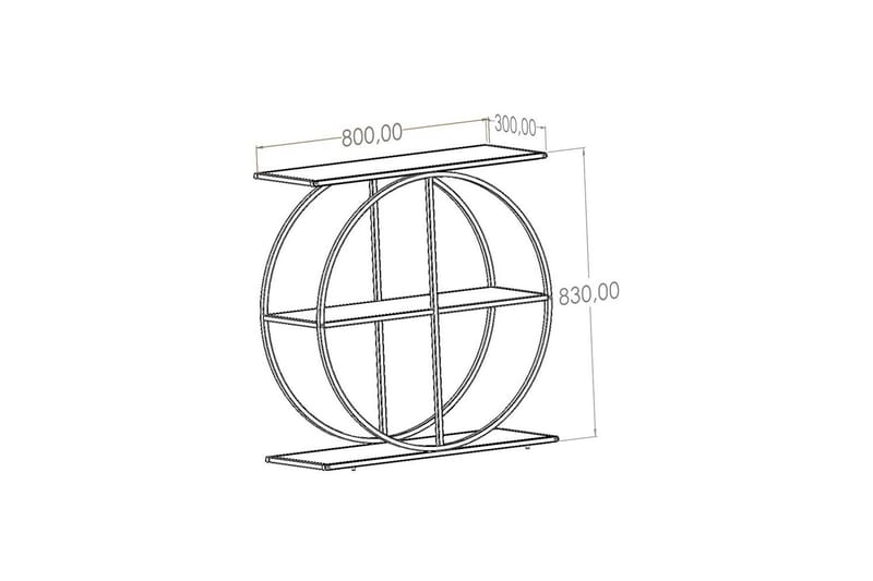 Ennuvolat Konsollbord 80 cm - Sort - Møbler - Bord - Avlastningsbord - Gangbord