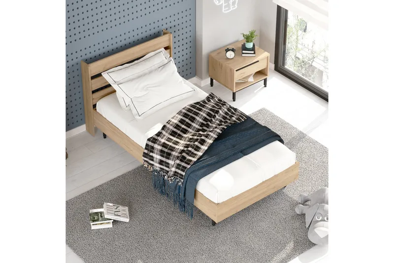 Erhan Nattbord 205,6 cm - Brun - Møbler - Bord - Avlastningsbord - Sengebord & nattbord