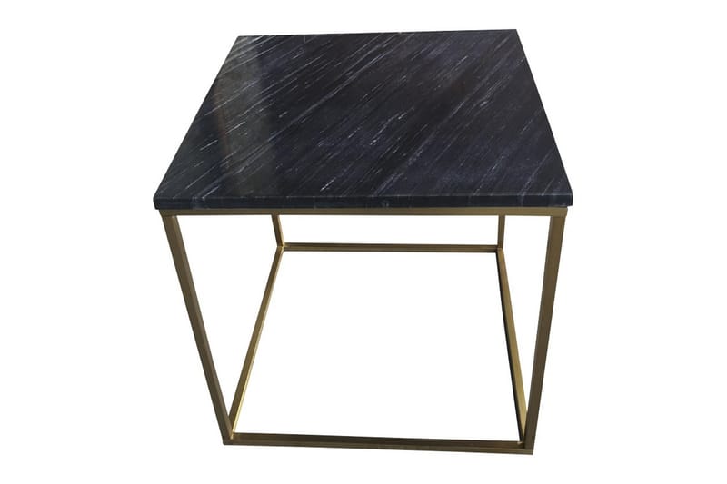 Estelle Sidebord 50 cm - Sort/Guld - Møbler - Bord - Avlastningsbord - Lampebord & sidebord