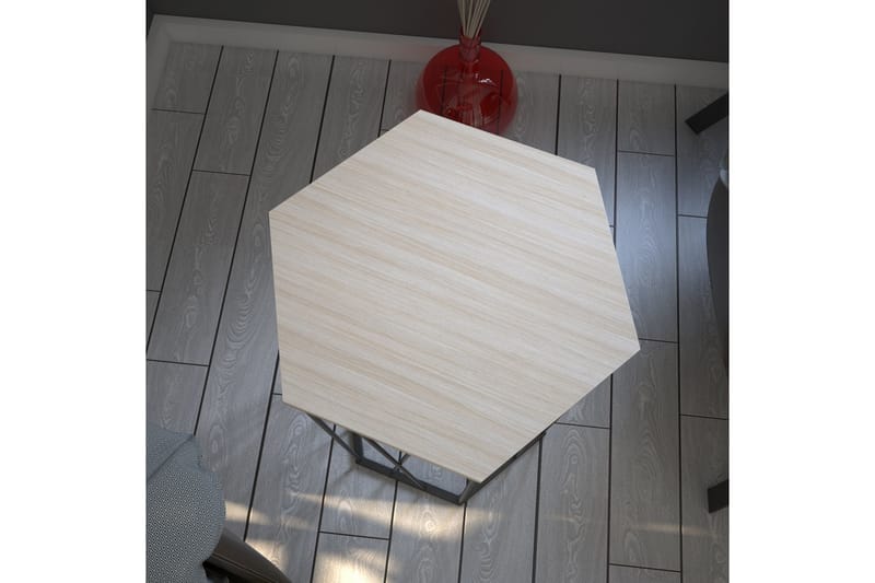 Falan Sidebord 40 cm Sekskant - Grå - Lampebord & sidebord - Brettbord og småbord