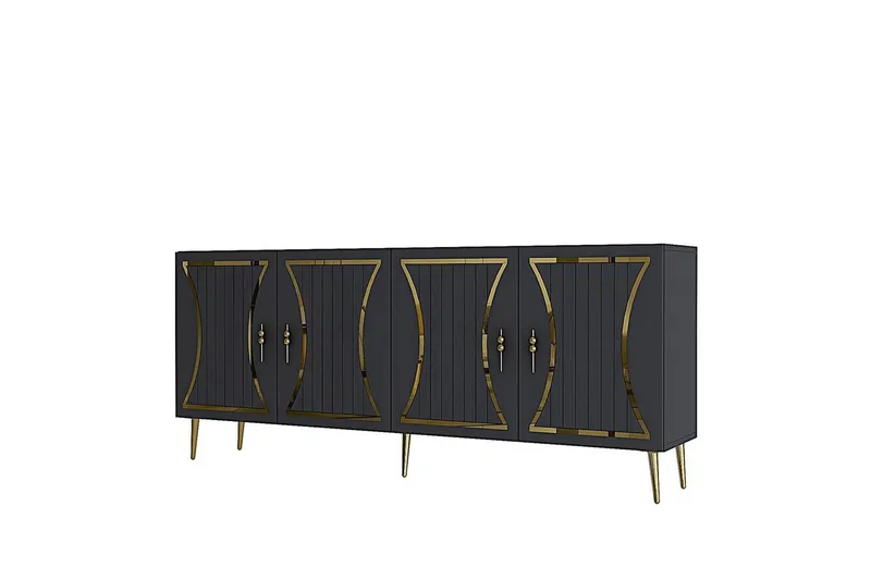 Falra Konsollbord 150 cm - Antrasitt/Gull - Møbler - Bord - Avlastningsbord - Gangbord