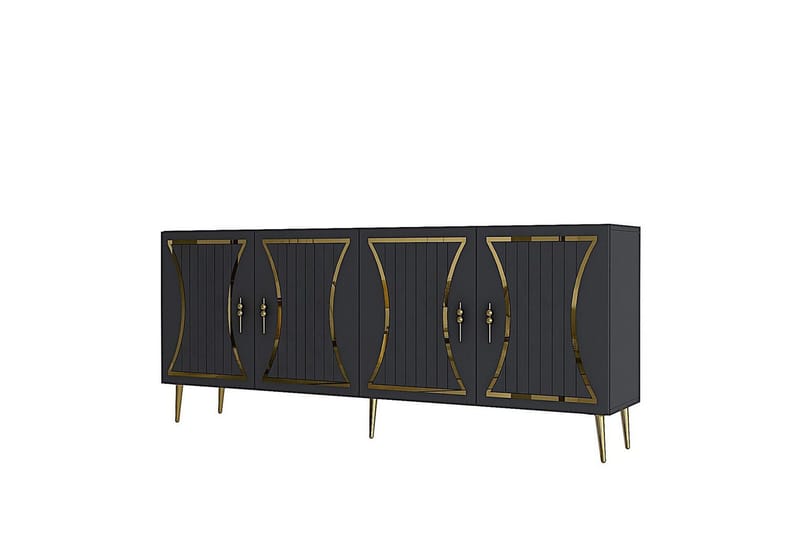 Falra Konsollbord 150 cm - Antrasitt/Gull - Møbler - Bord - Avlastningsbord - Gangbord