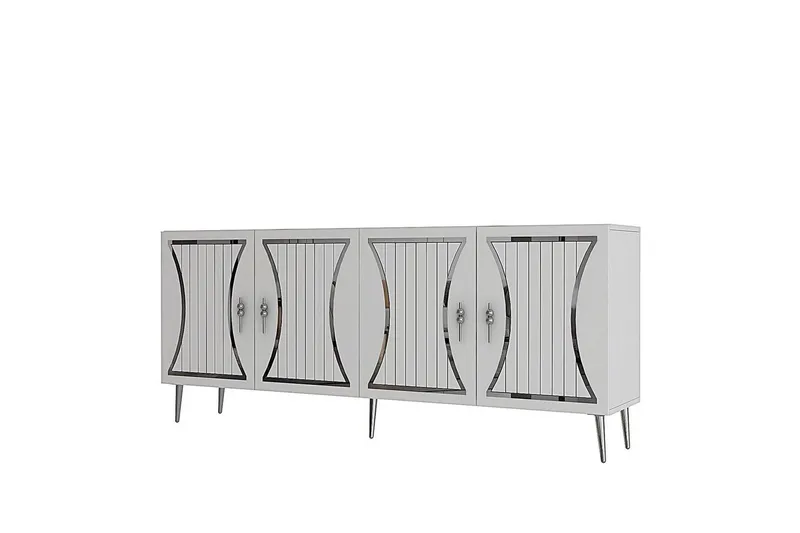 Falra Konsollbord 150 cm - Hvit/Sølv - Møbler - Bord - Avlastningsbord - Gangbord