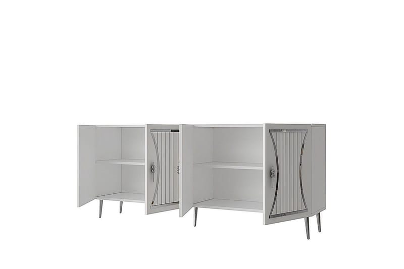 Falra Konsollbord 150 cm - Hvit/Sølv - Møbler - Bord - Avlastningsbord - Gangbord